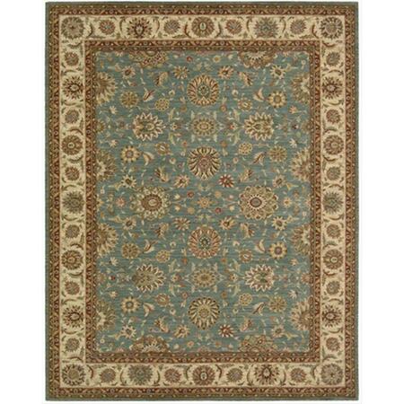 NOURISON Living Treasures Area Rug Collection Aqua 2 Ft 6 In. X 4 Ft 3 In. Rectangle 99446667588